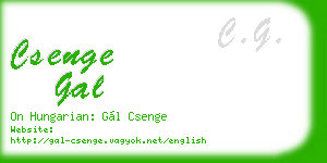 csenge gal business card